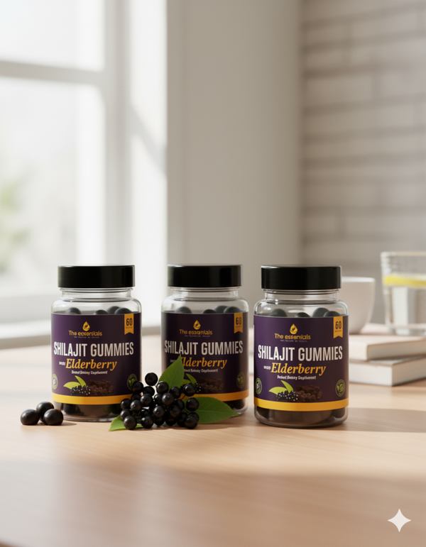 Shilajit Gummies with Elderberry – Natural Energy, Immunity & Strength Booster