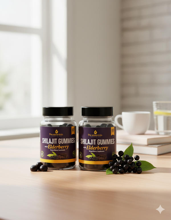 Shilajit Gummies with Elderberry – Natural Energy, Immunity & Strength Booster