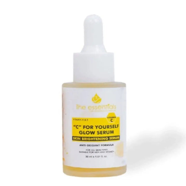 C For Yourself Glow Serum bottle front view – vitamin C skin brightening serum for all skin types