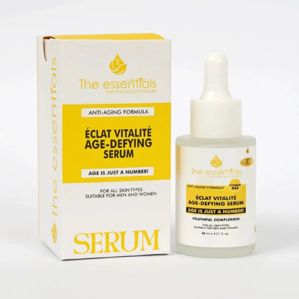 Eclat Vitalite Age-Defying Serum with packaging box – anti-aging formula for all skin types
