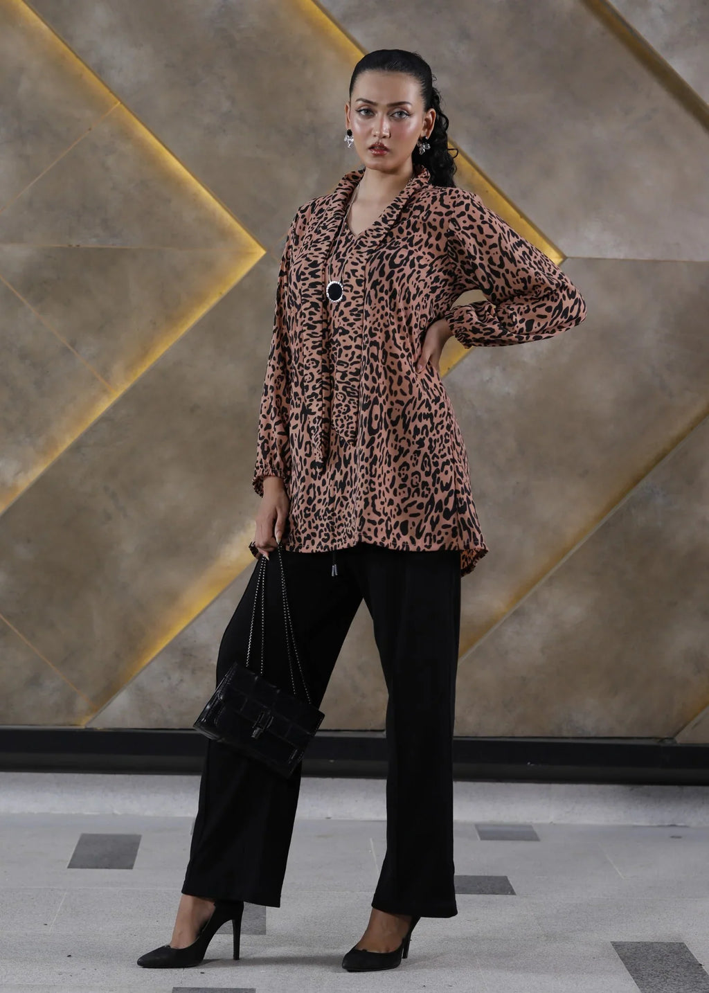 Ebon Luxe Cheetah Shirt