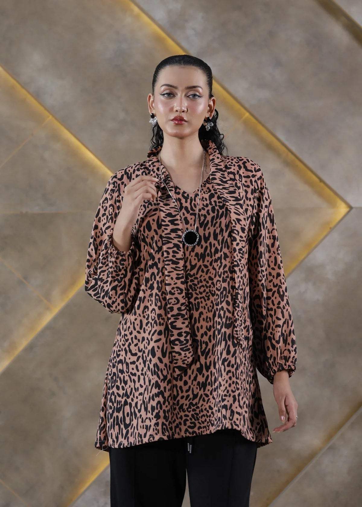 Ebon Luxe Cheetah Shirt