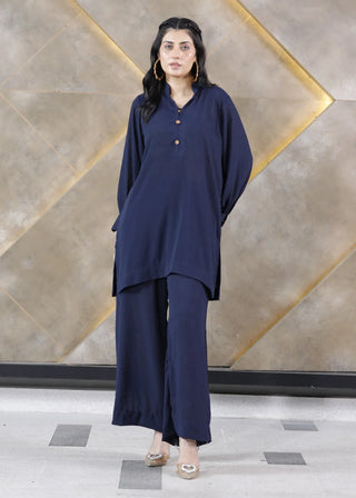 Dark Blue Co-ord Set for Effortless Style and Comfort