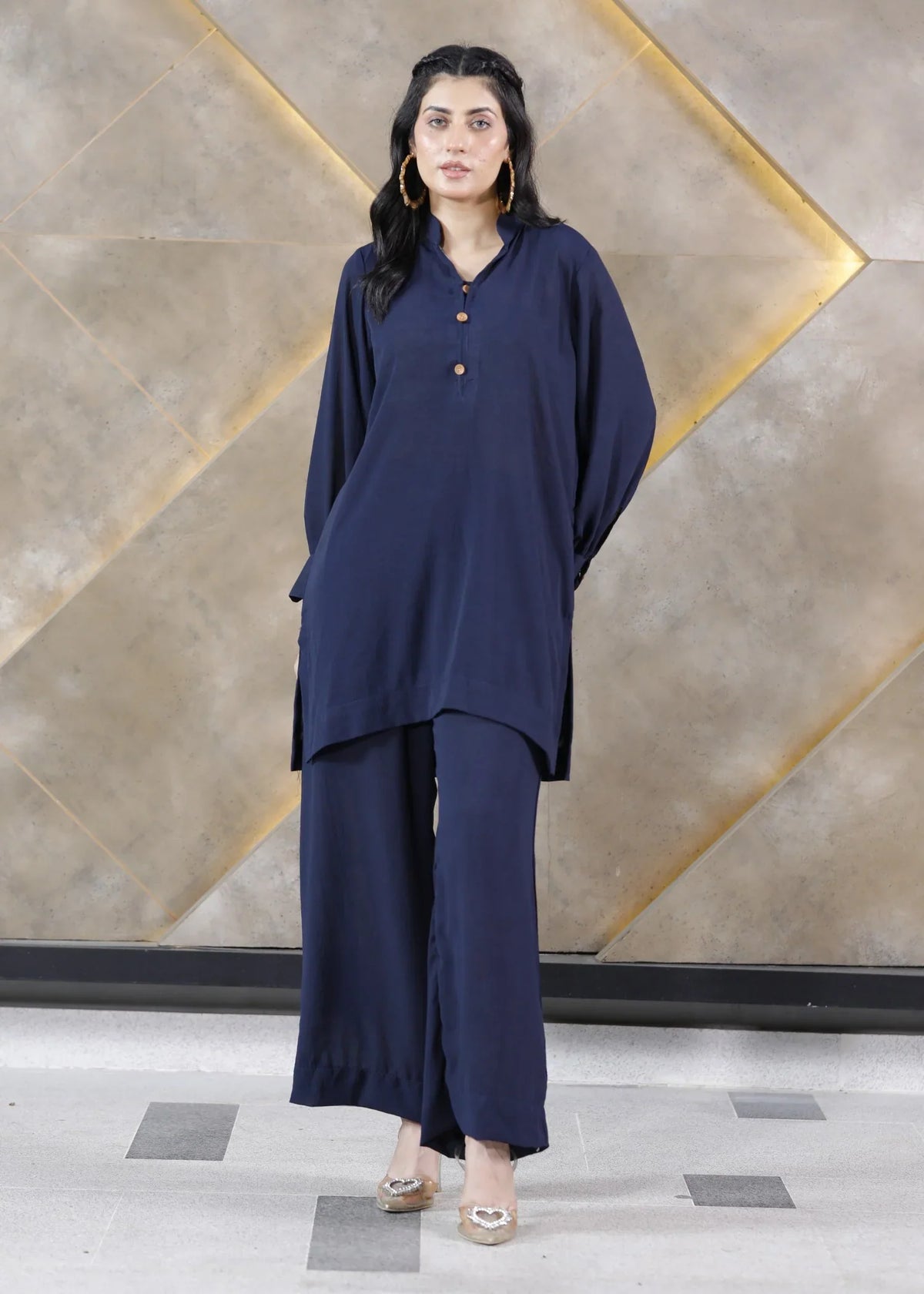 Dark Blue Co-ord Set for Effortless Style and Comfort