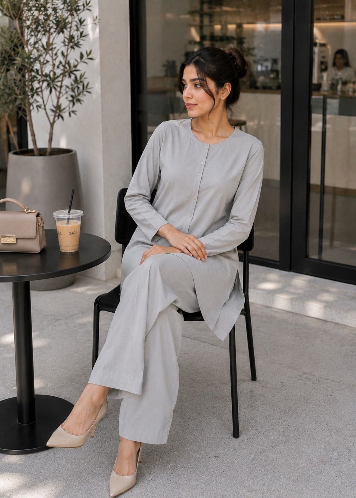 Stone Gray Co-ord Set