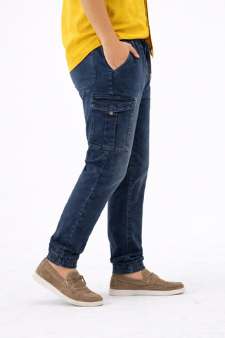 Urban Drift Denim Cargo Joggers