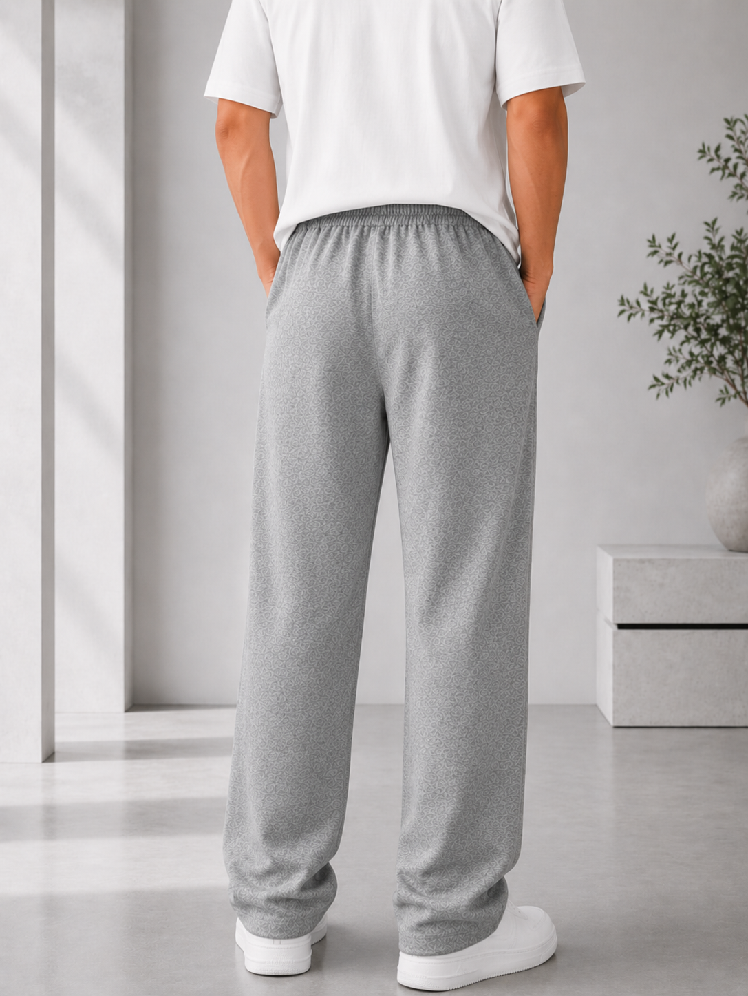 Relax Fit Trousers - Light Grey