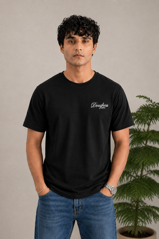 Men's Cotton Party Night T-Shirt with Down-Shoulder Design