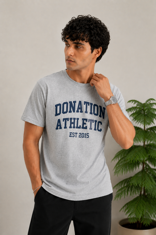 PowderCore Athletic Tee - Heather Gray for Ultimate Performance and Comfort