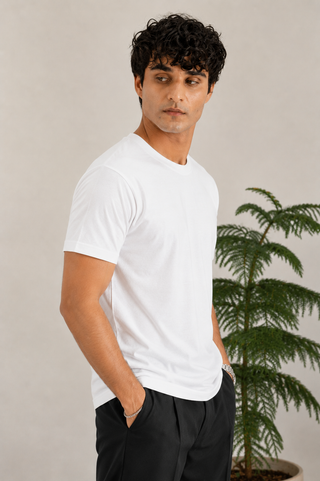 Classic White T-Shirt - Regular Fit for Timeless Style