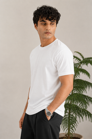 Classic White T-Shirt - Regular Fit for Timeless Style