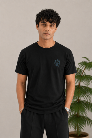 Men's Cotton Brazen T-Shirt with Down-Shoulder Design
