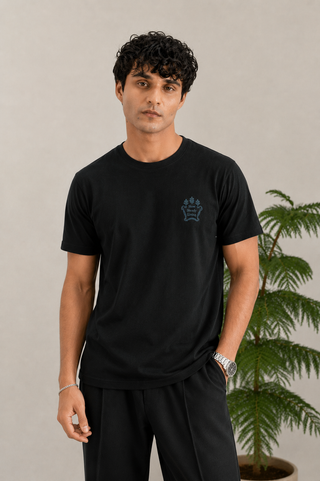 Men's Cotton Brazen T-Shirt with Down-Shoulder Design