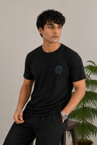 Men's Cotton Brazen T-Shirt with Down-Shoulder Design