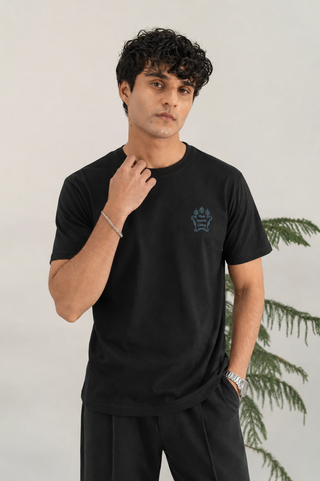 Men's Cotton Brazen T-Shirt with Down-Shoulder Design