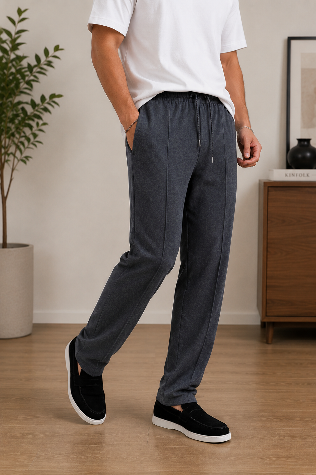 Relaxed Fit Trouser - Charcoal Grey