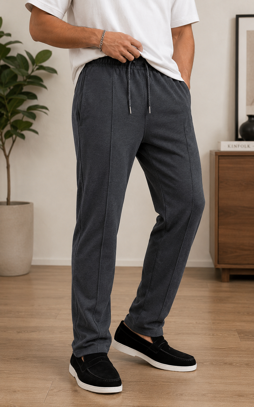 Relaxed Fit Trouser - Charcoal Grey