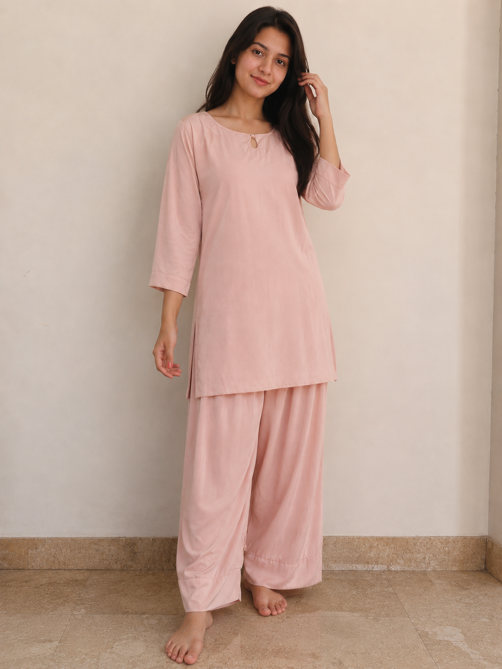 Blush Pink Lounge Co ord Set