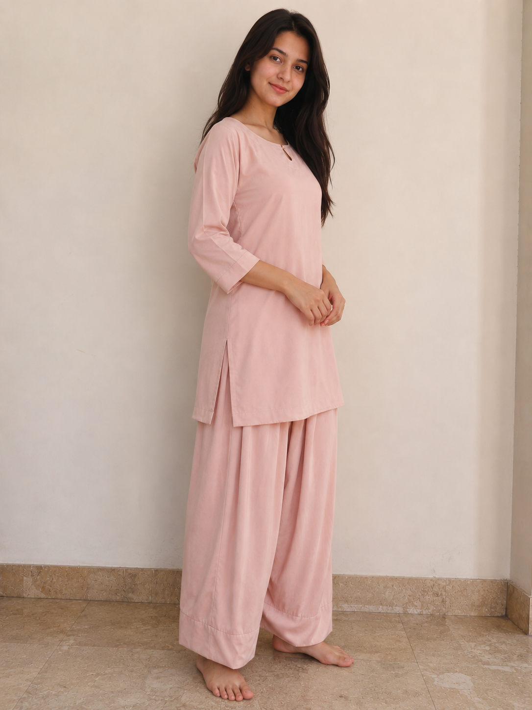 Blush Pink Lounge Co ord Set