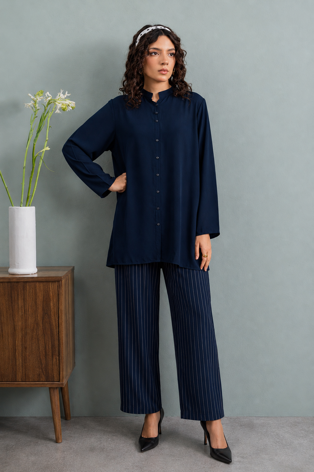 Blue Eclipse Co-ord Set