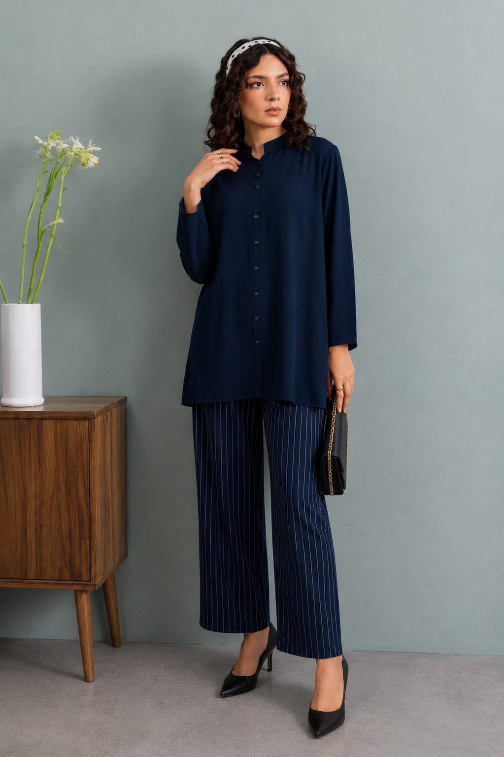 Blue Eclipse Co-ord Set