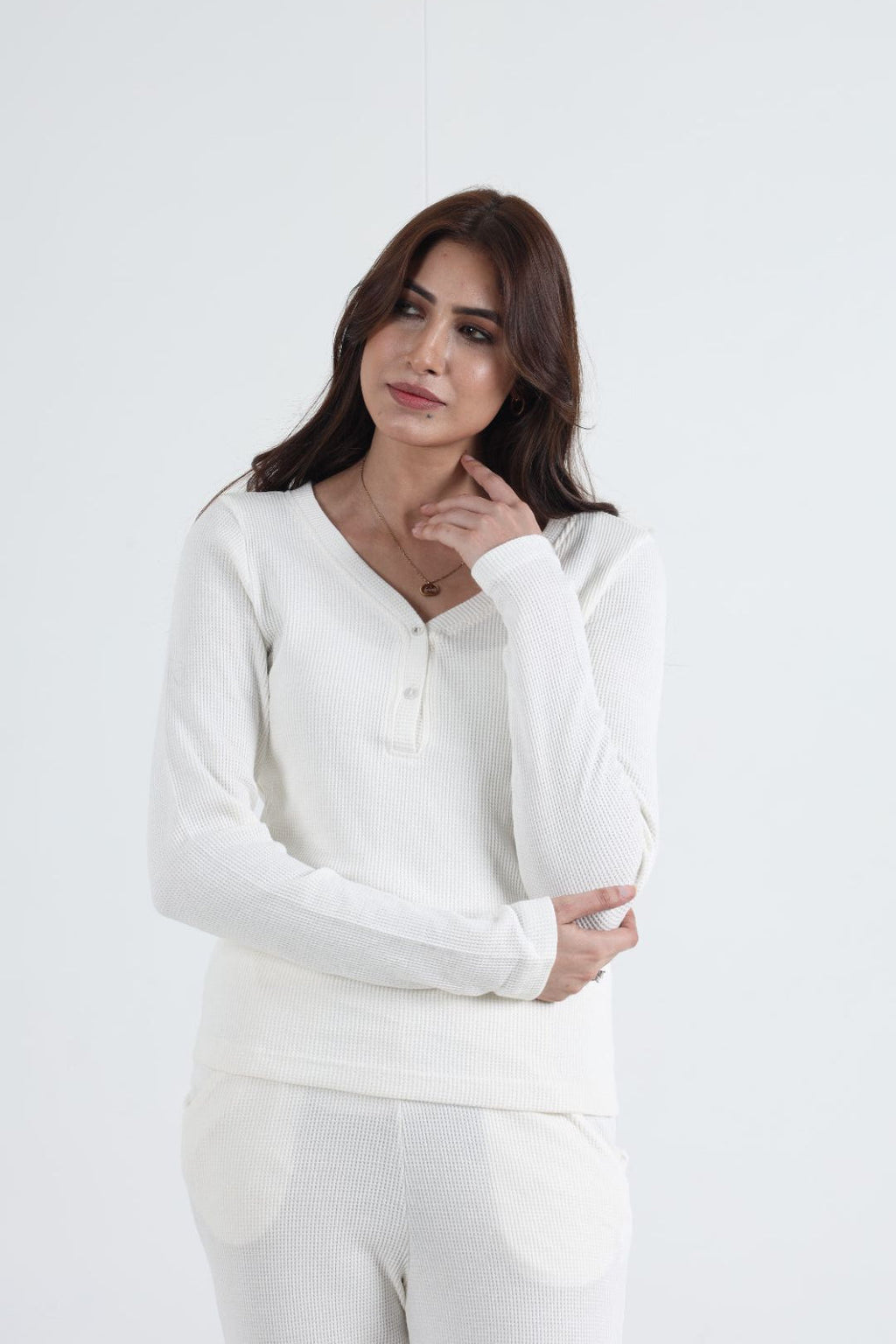 Ivory Bliss Ribbed Co-Ord Set