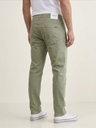 Sage Green Slim-Fit Chino Pants