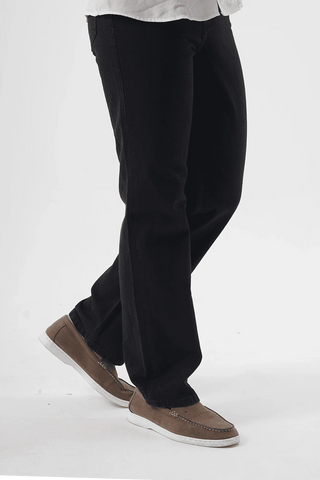 Midnight Black Straight-Leg Jeans – Effortlessly Cool - Ecowears.pk