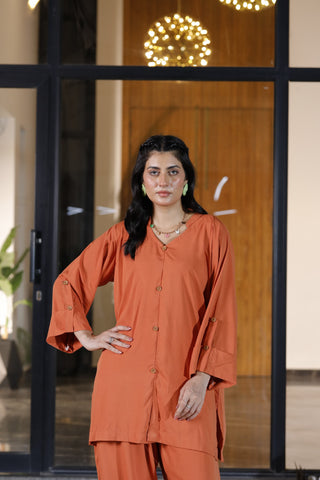 Women’s Rust Orange Co-Ord Set