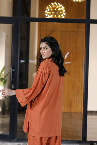 Women’s Rust Orange Co-Ord Set
