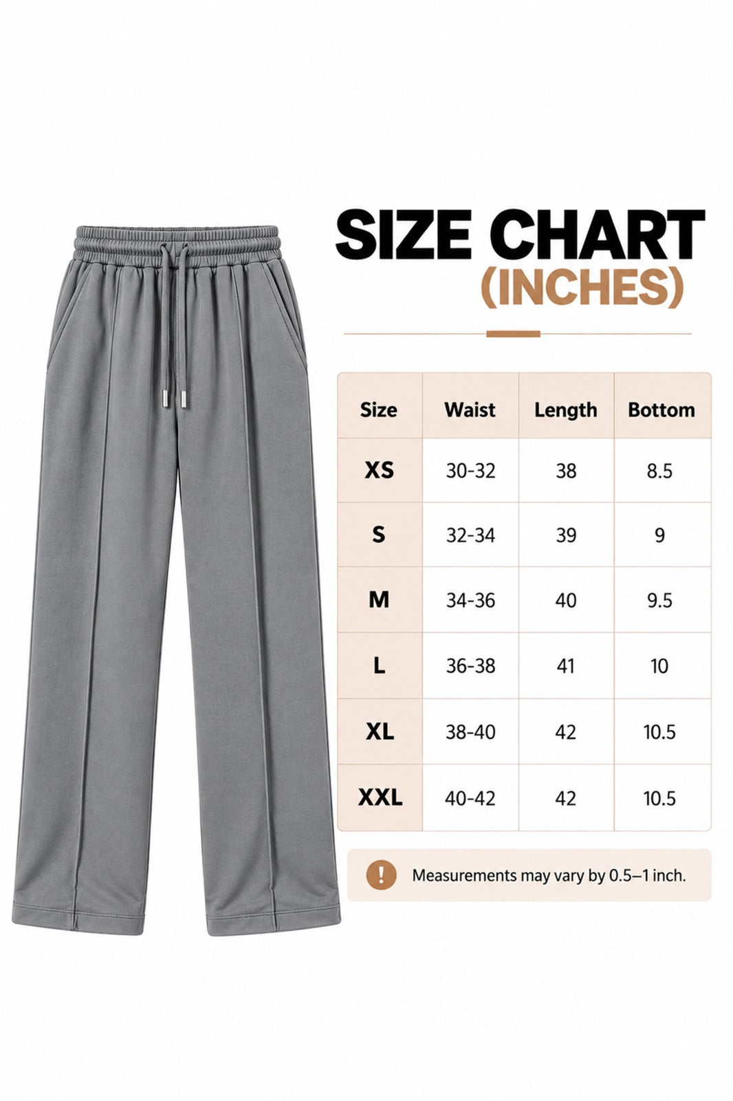 Relax Fit Trousers - Light Grey