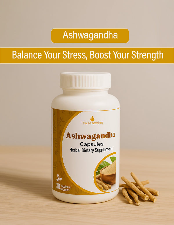 Ashwagandha Capsules – Natural Stress Relief, Energy & Mental Clarity